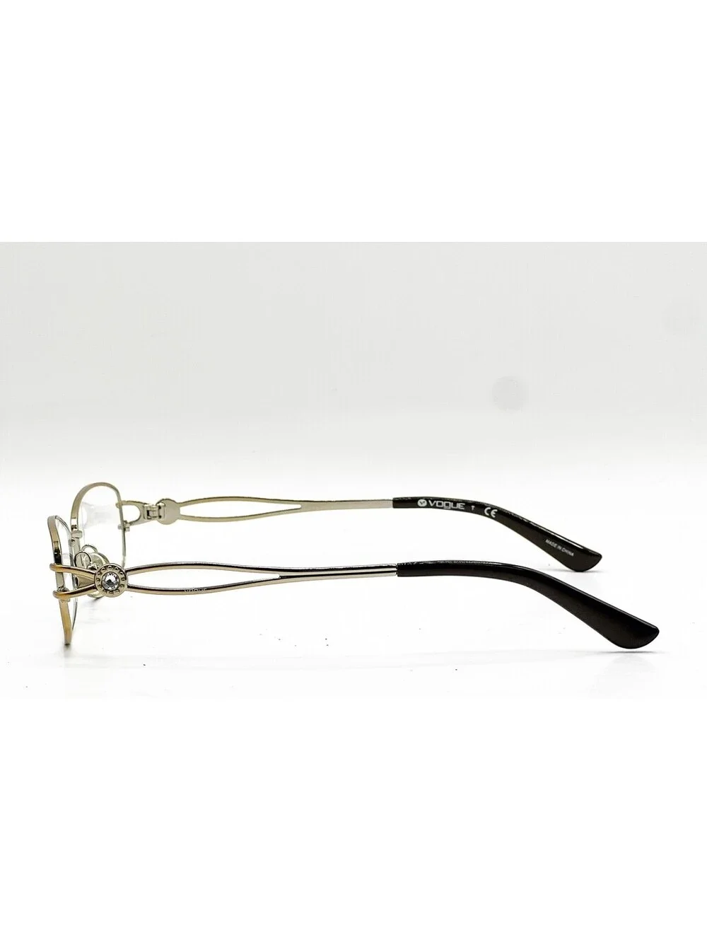 Vogue Vo 3930-Bi 848 Gold Brown Authentic Eyeglasses 52-17-135